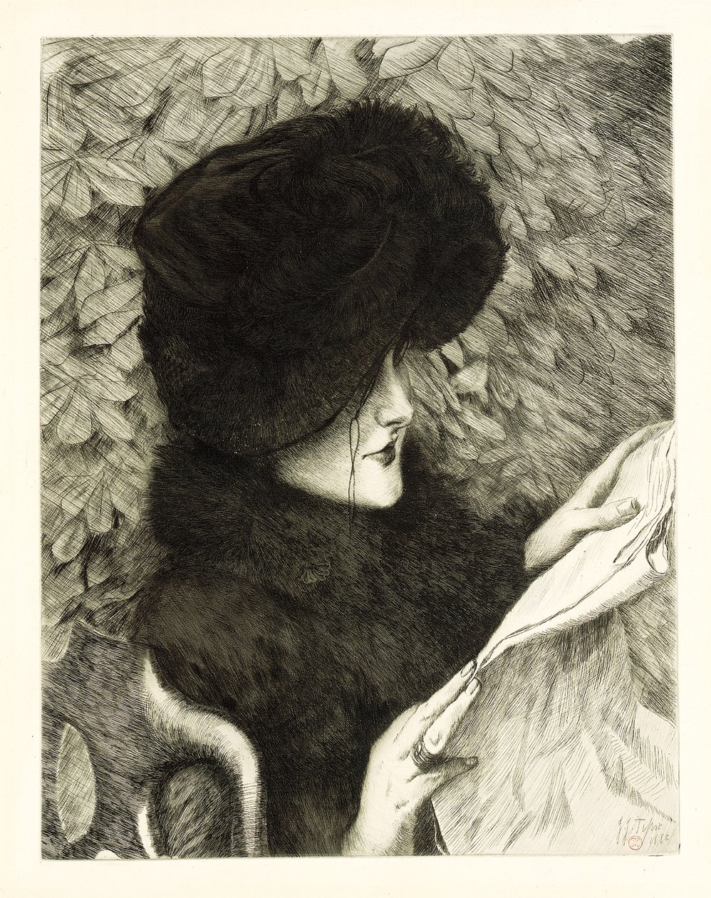 Tidningen, 1883 av James Jacques Joseph Tissot