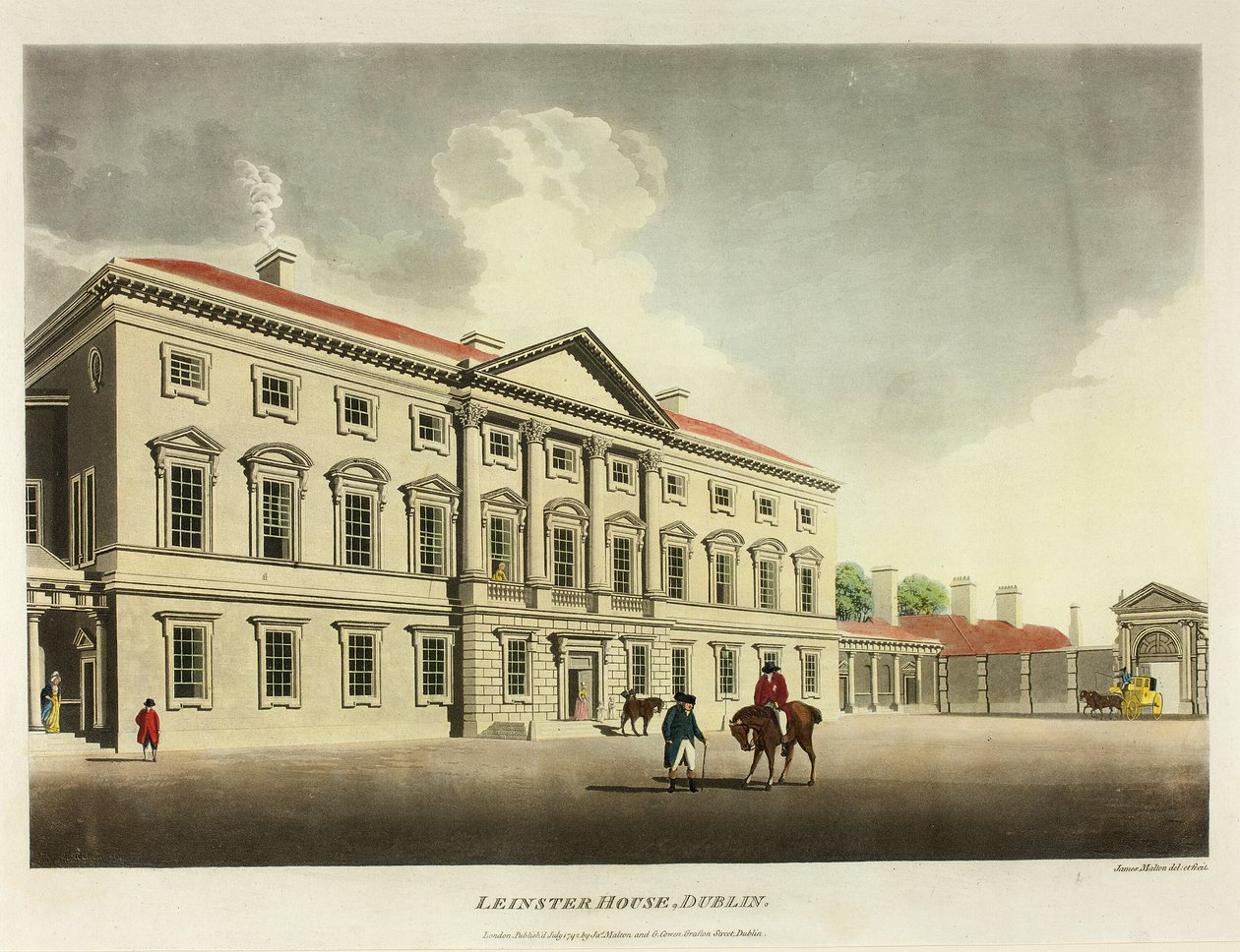 Leinster House, Dublin av James Malton