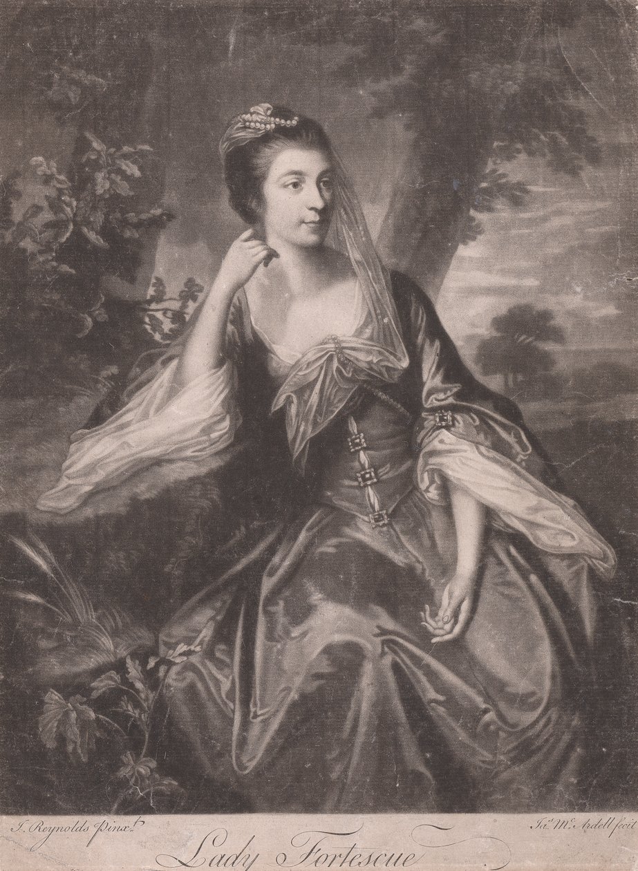 Lady Fortescue av James McArdell
