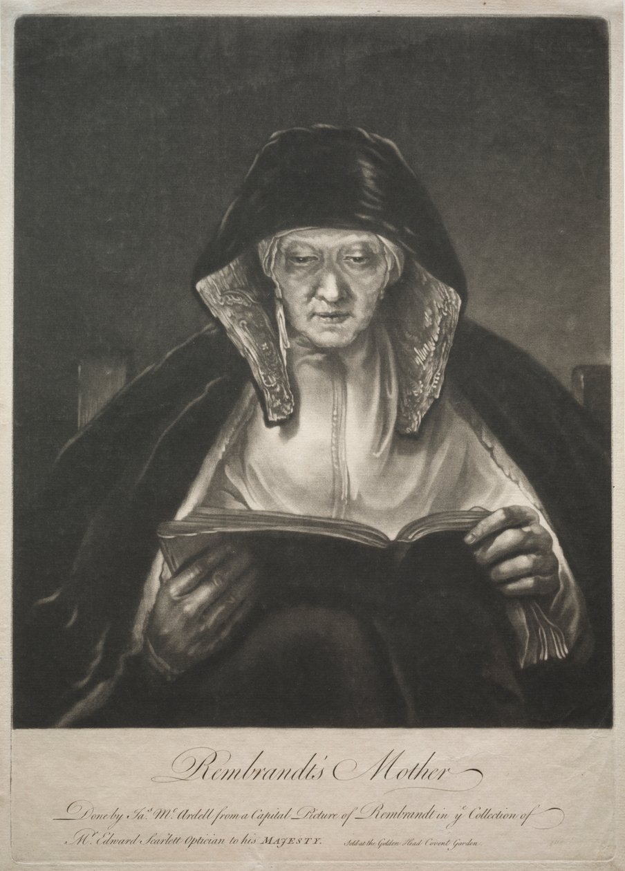 Rembrandts mor av James McArdell