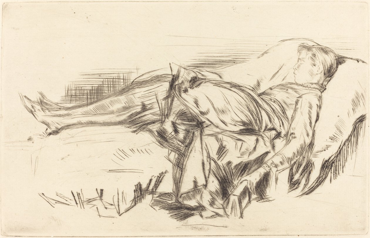 Ett barn på en soffa, nr 2 av James Abbott McNeill Whistler