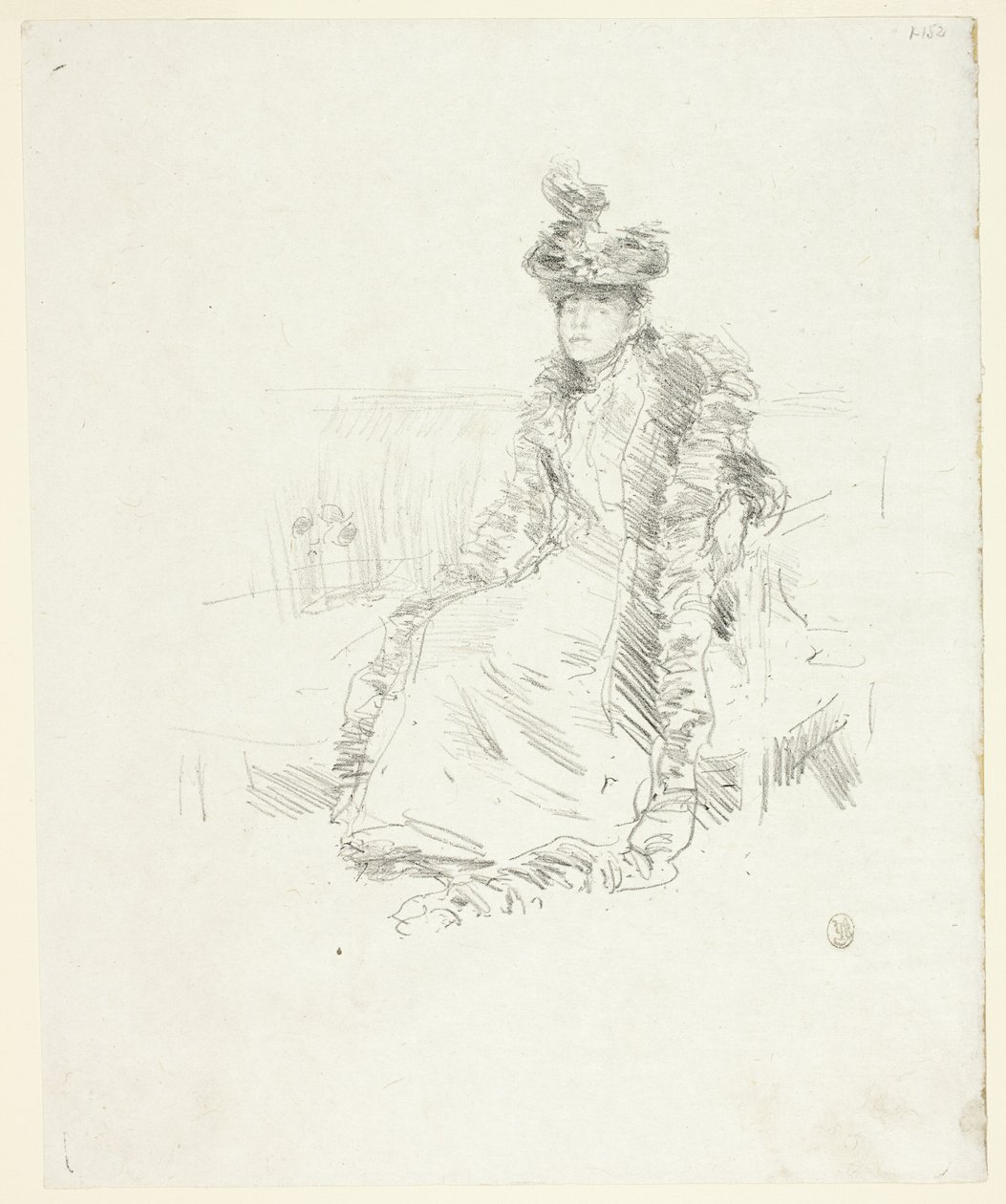 En kvinna som sitter av James Abbott McNeill Whistler