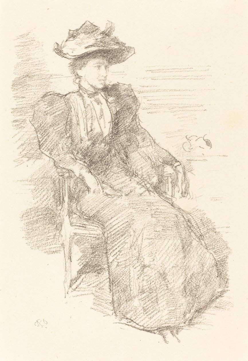 Ett porträtt: Mildred Howells av James Abbott McNeill Whistler