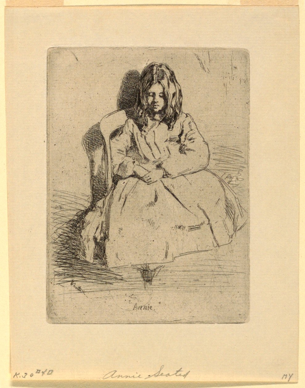 Annie, sittande av James Abbott McNeill Whistler