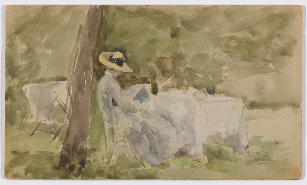 Frukost i trädgården av James Abbott McNeill Whistler