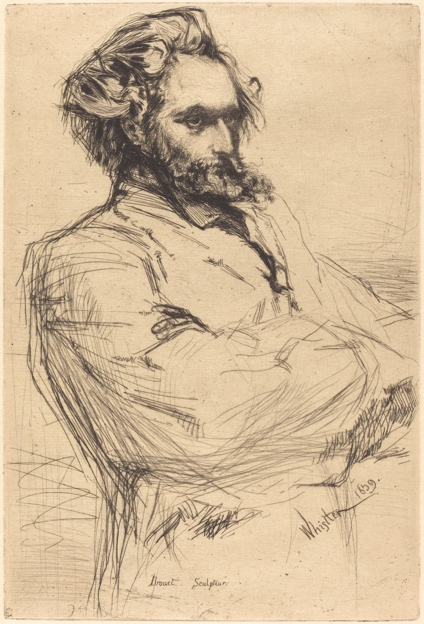 C.L. Drouet, skulptör av James Abbott McNeill Whistler