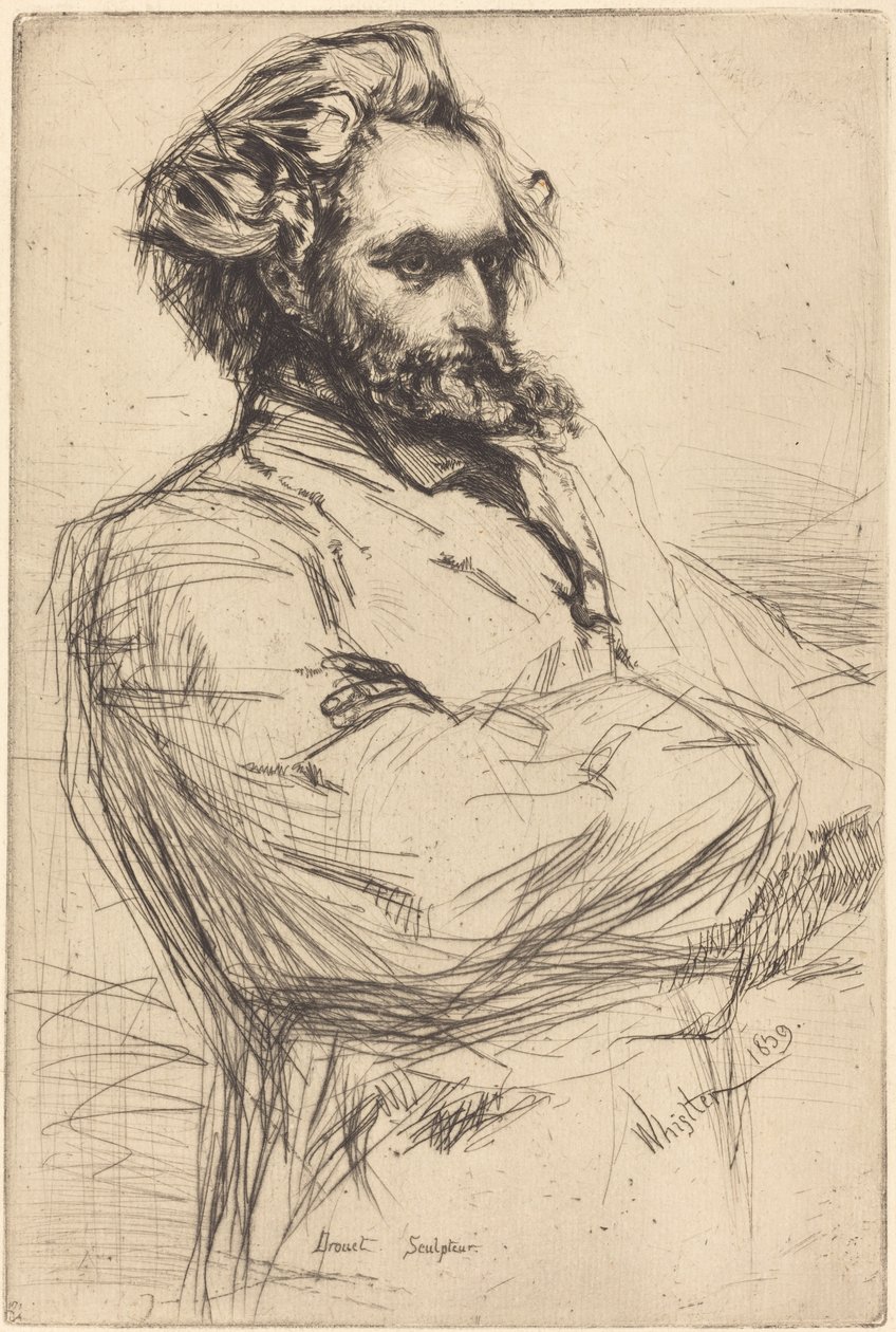C.L. Drouet, skulptör av James Abbott McNeill Whistler
