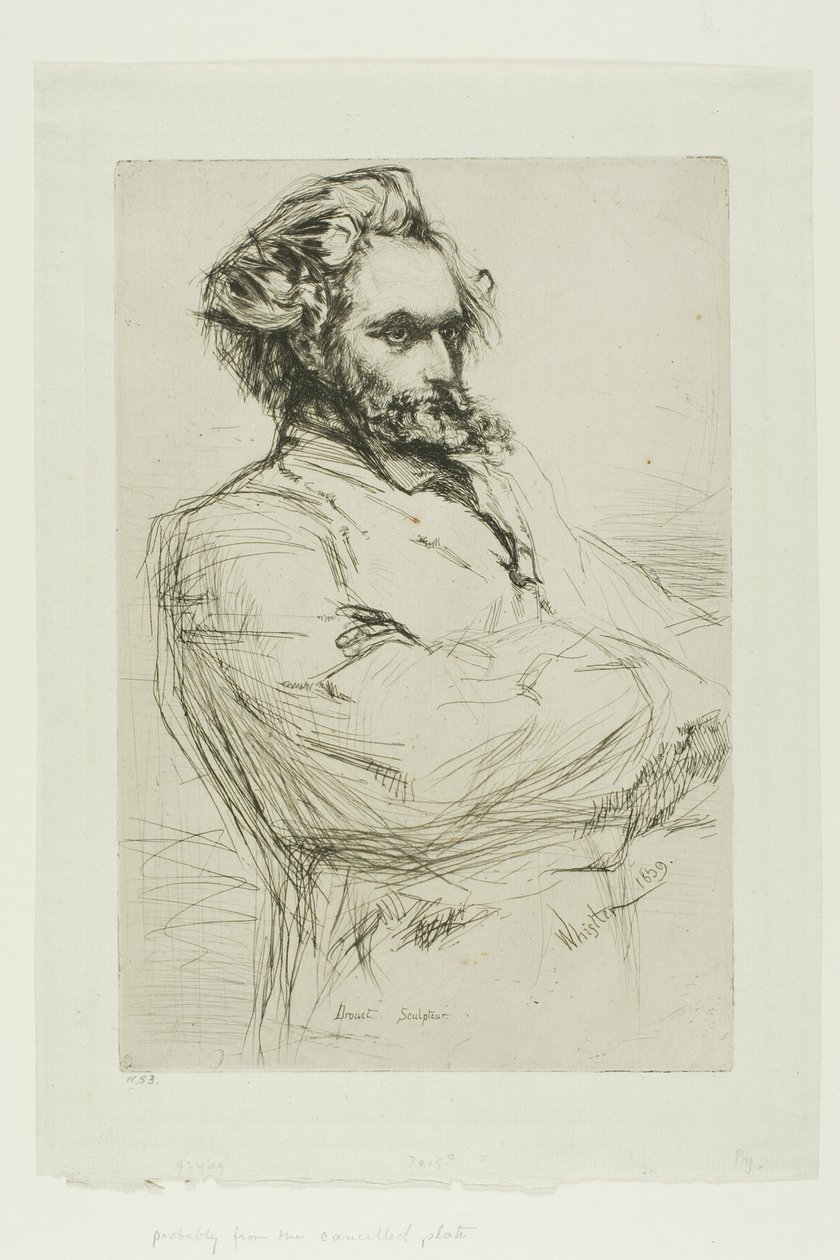 C.L. Drouet, skulptör av James Abbott McNeill Whistler