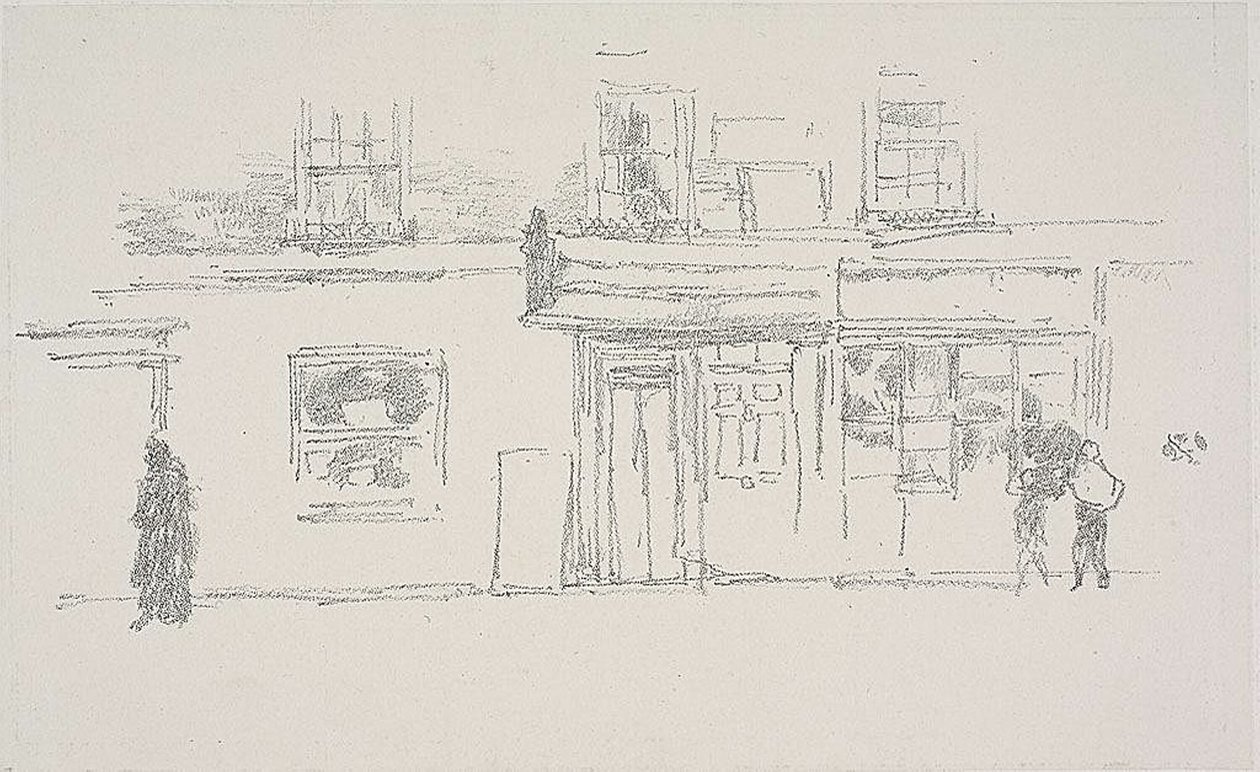 Chelsea butiker av James Abbott McNeill Whistler