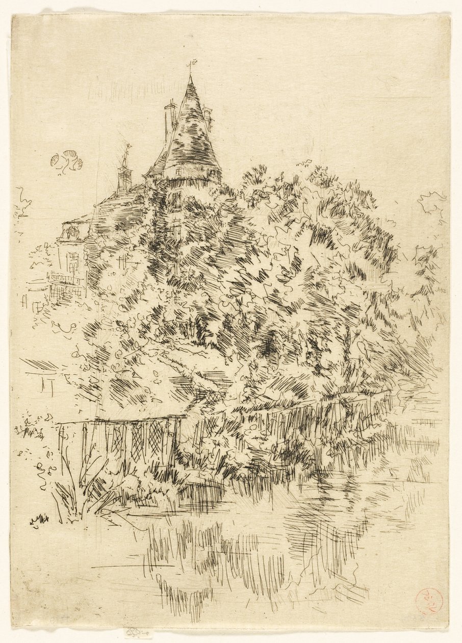 Chateau de Verneuil, Touraine av James Abbott McNeill Whistler