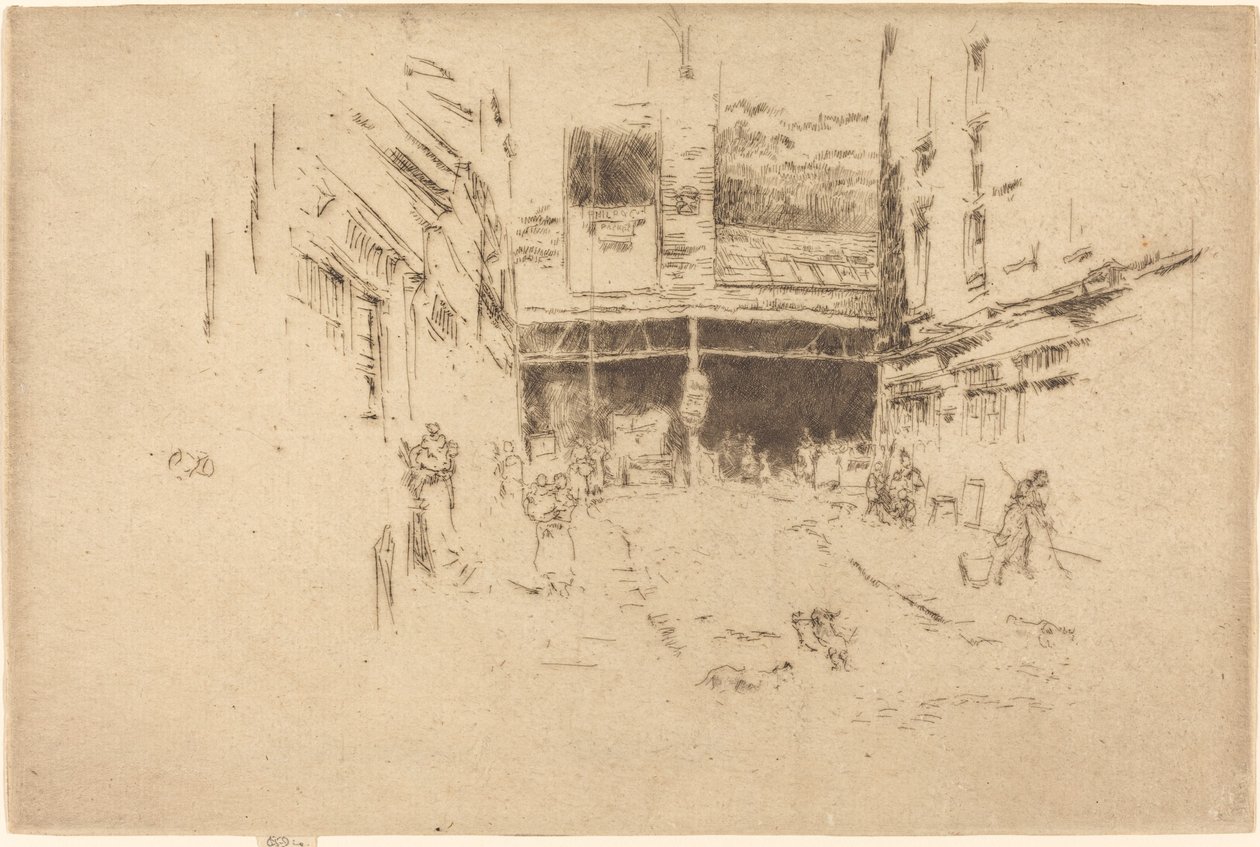 Clothes Exchange, No.I av James Abbott McNeill Whistler