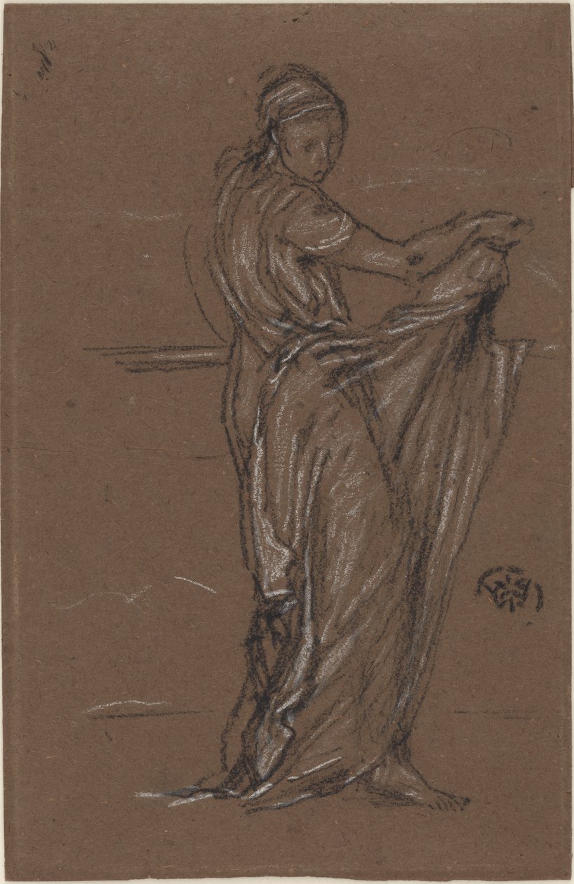 Draperad kvinnlig figur av James Abbott McNeill Whistler