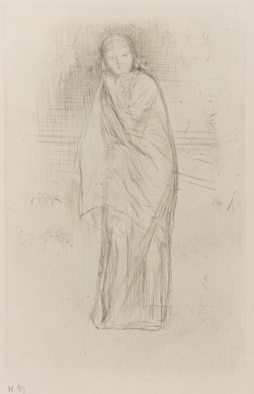 Draperad modell av James Abbott McNeill Whistler