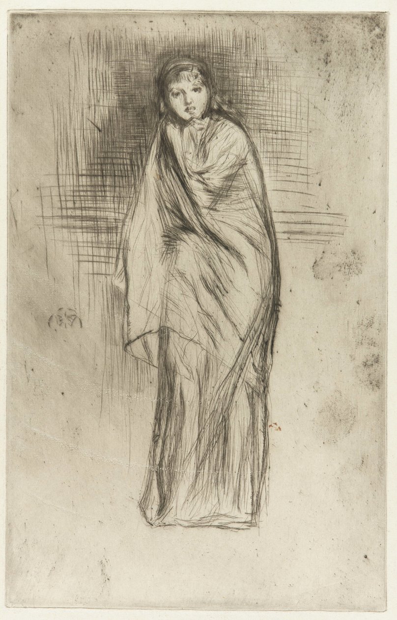 Draperad modell av James Abbott McNeill Whistler