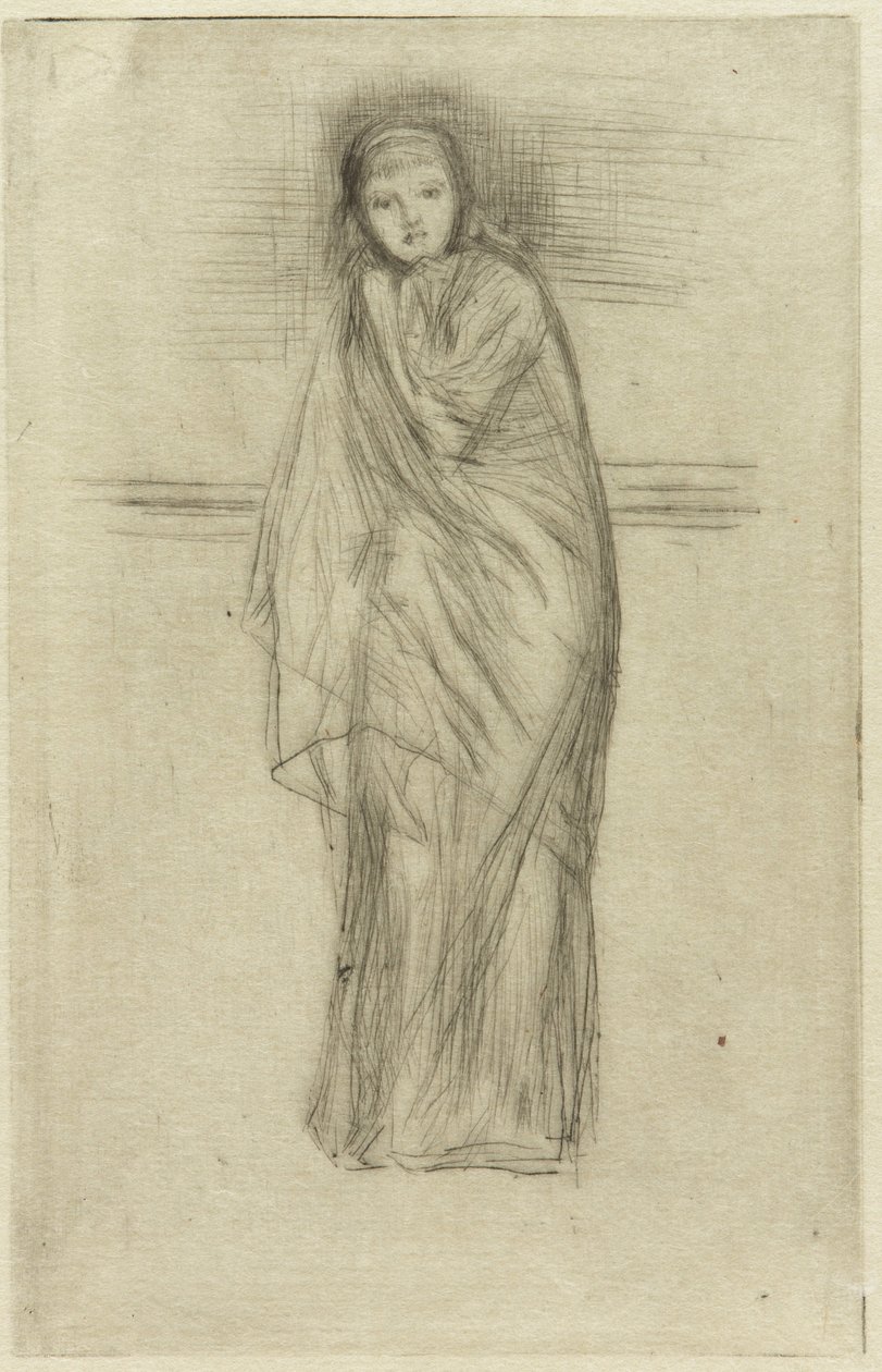 Draperad modell av James Abbott McNeill Whistler