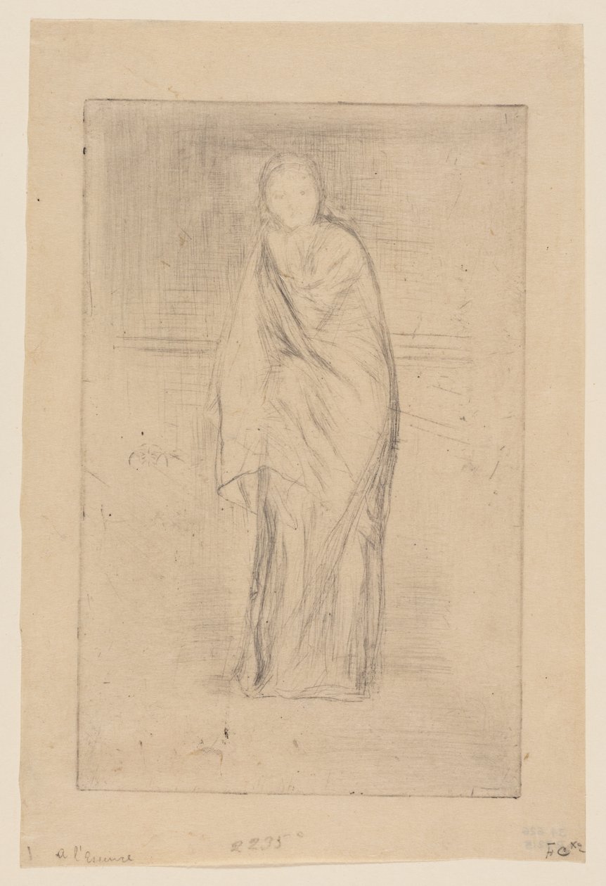 Draperad modell av James Abbott McNeill Whistler