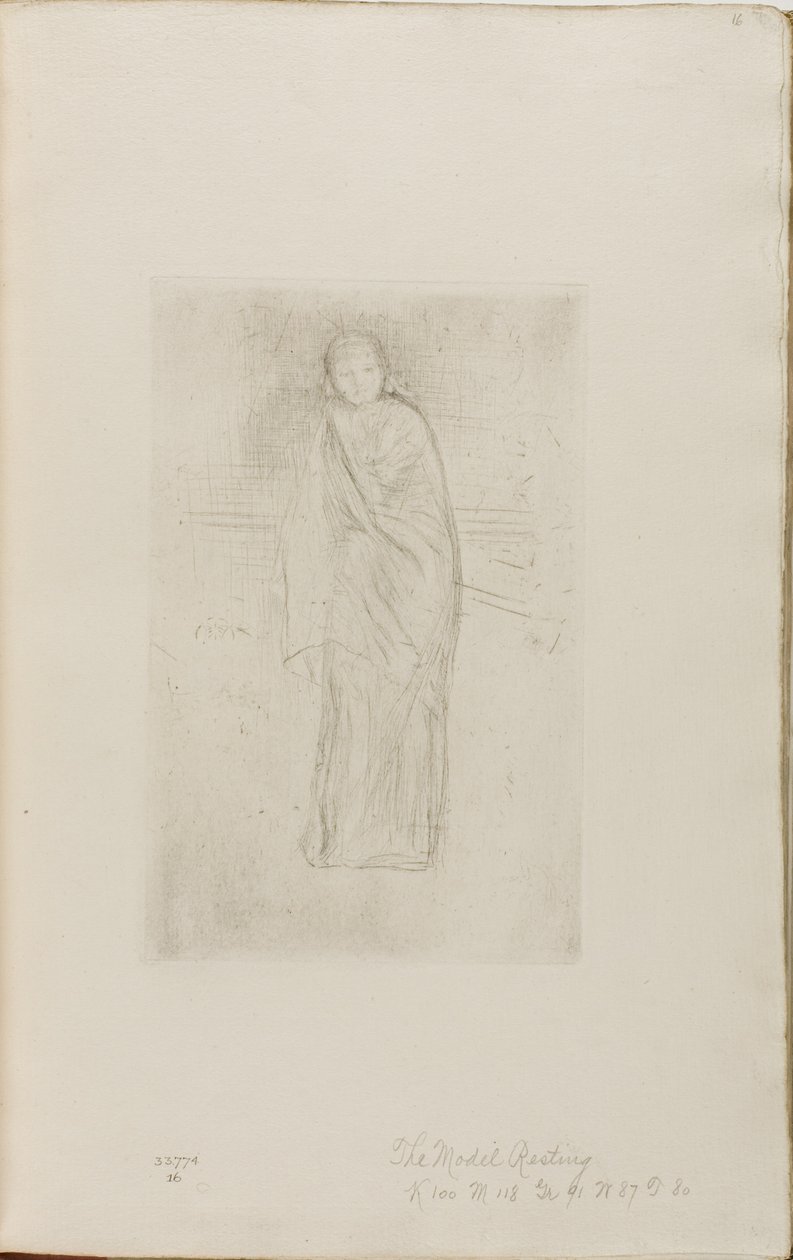 Draperad modell av James Abbott McNeill Whistler