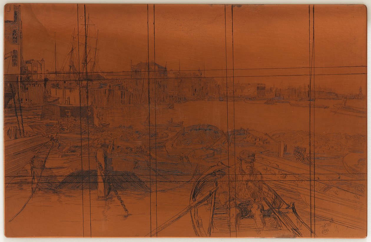 Etsplatta: The Pool av James Abbott McNeill Whistler