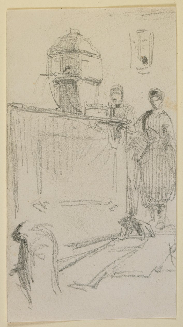 Figurer vid en fontän av James Abbott McNeill Whistler