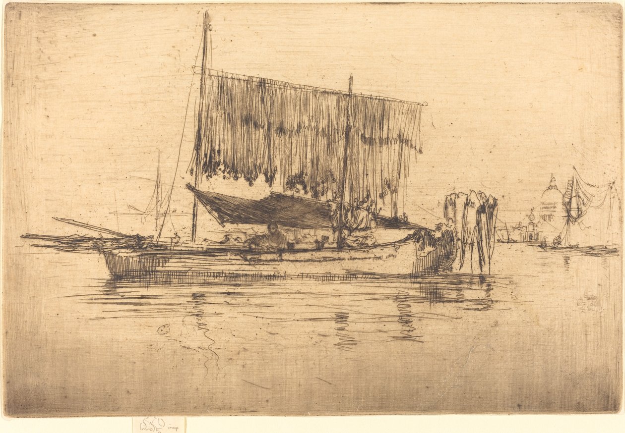 Fiskebåt av James Abbott McNeill Whistler