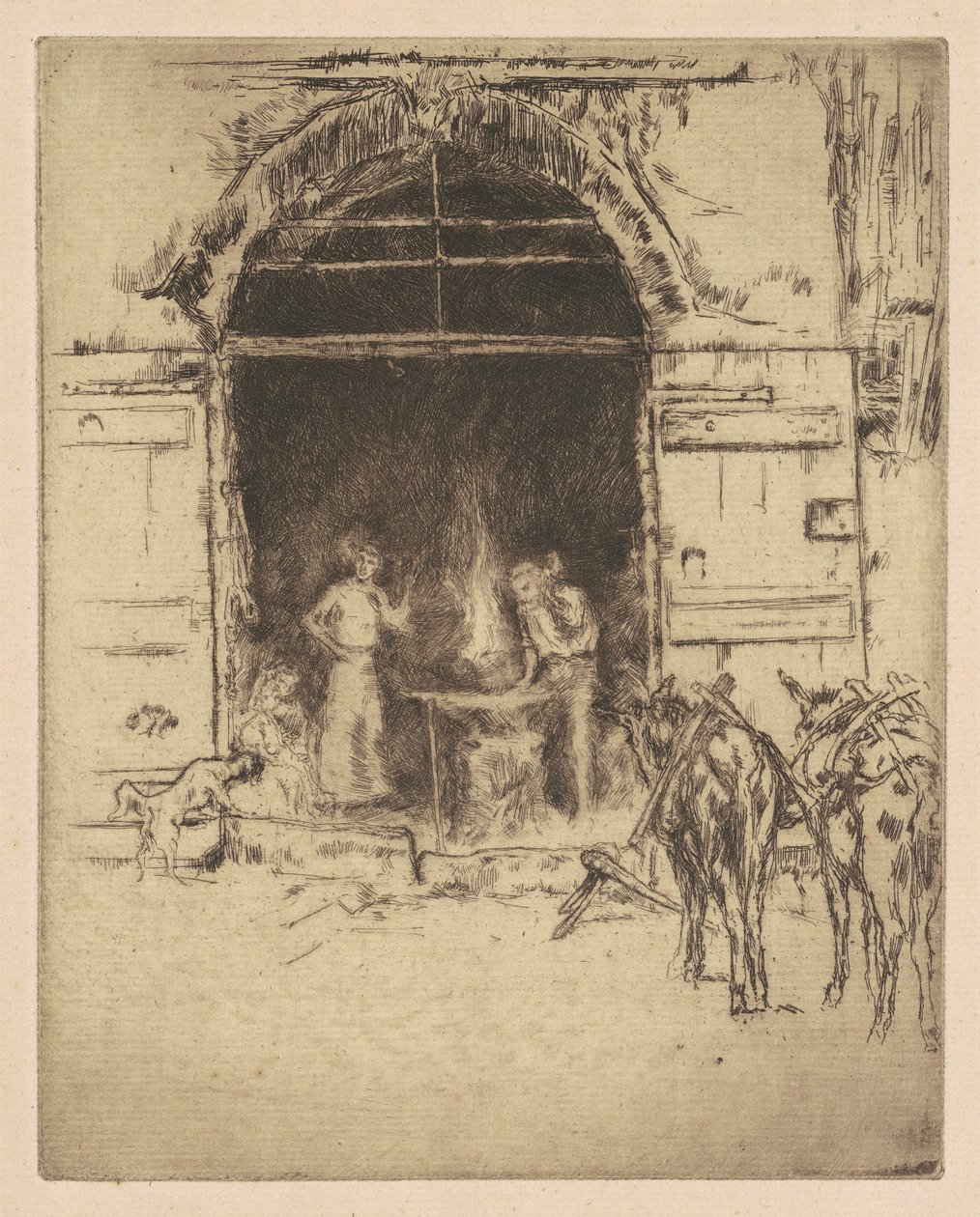 Flaming Forge av James Abbott McNeill Whistler