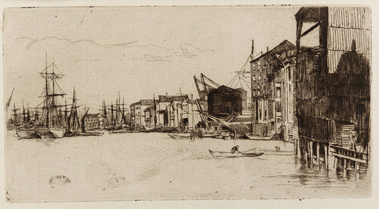 Free Trade Wharf av James Abbott McNeill Whistler