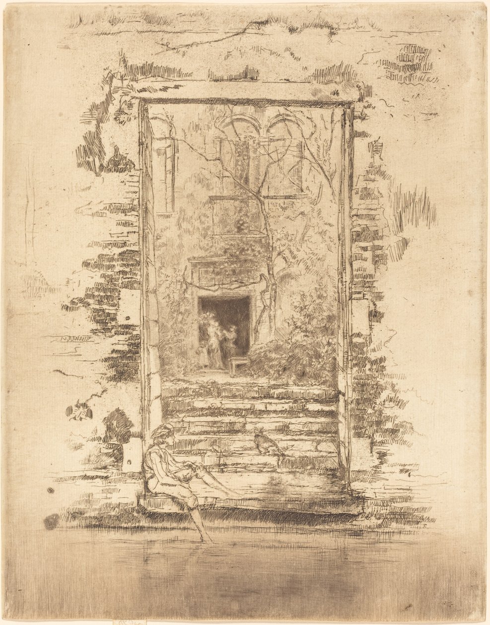 Trädgård av James Abbott McNeill Whistler