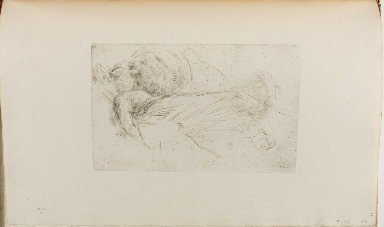 Liggande flicka av James Abbott McNeill Whistler