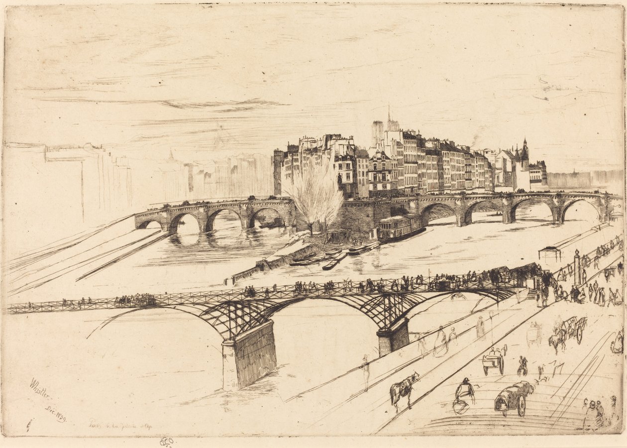 Isle of the Cite, Paris av James Abbott McNeill Whistler