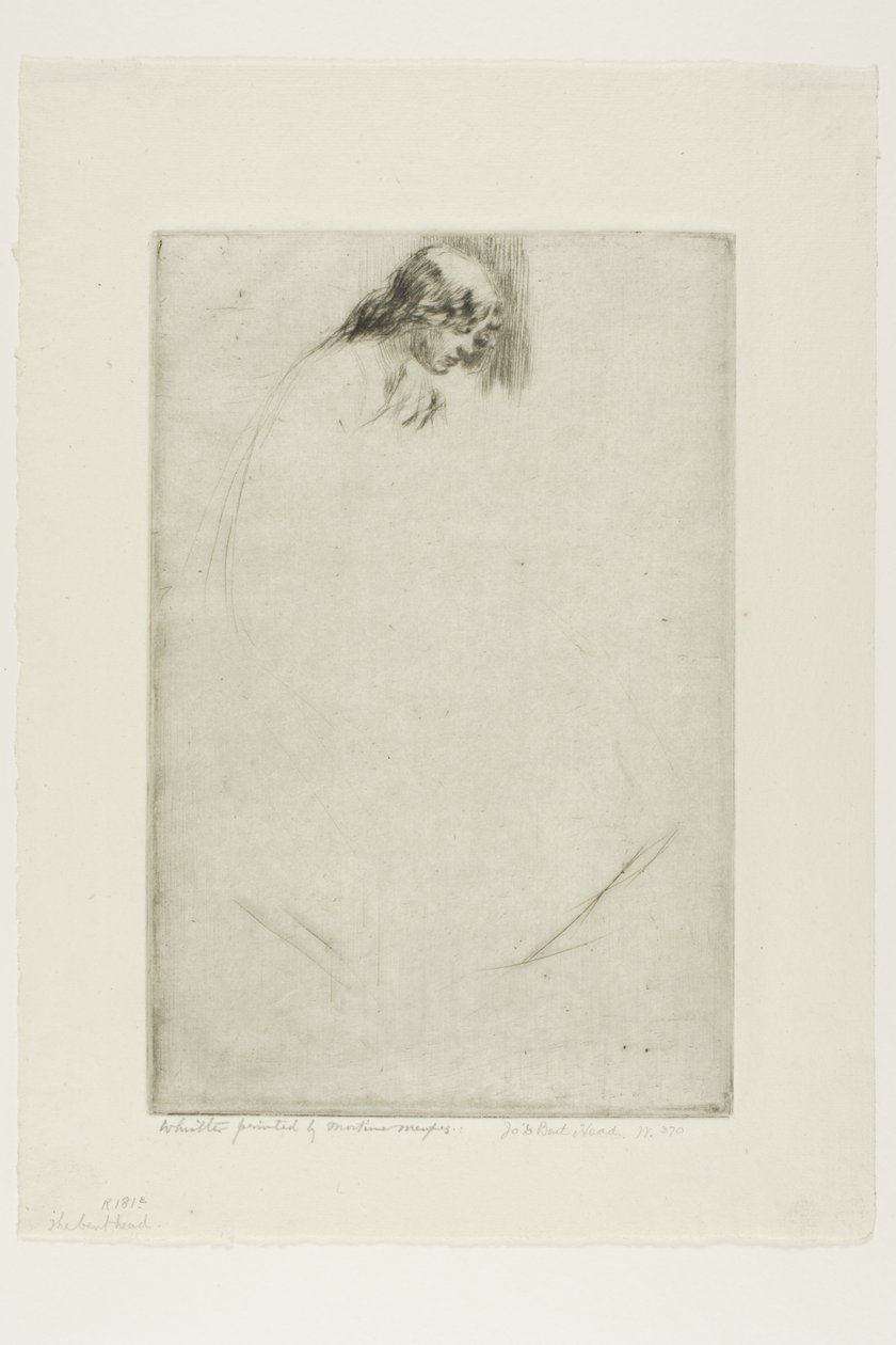 Jos böjda huvud av James McNeill Whistler