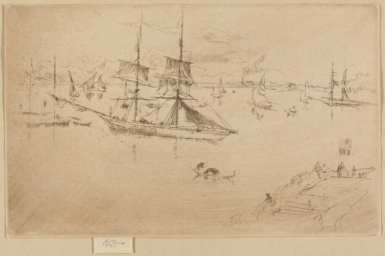 Lagun - middag av James Abbott McNeill Whistler