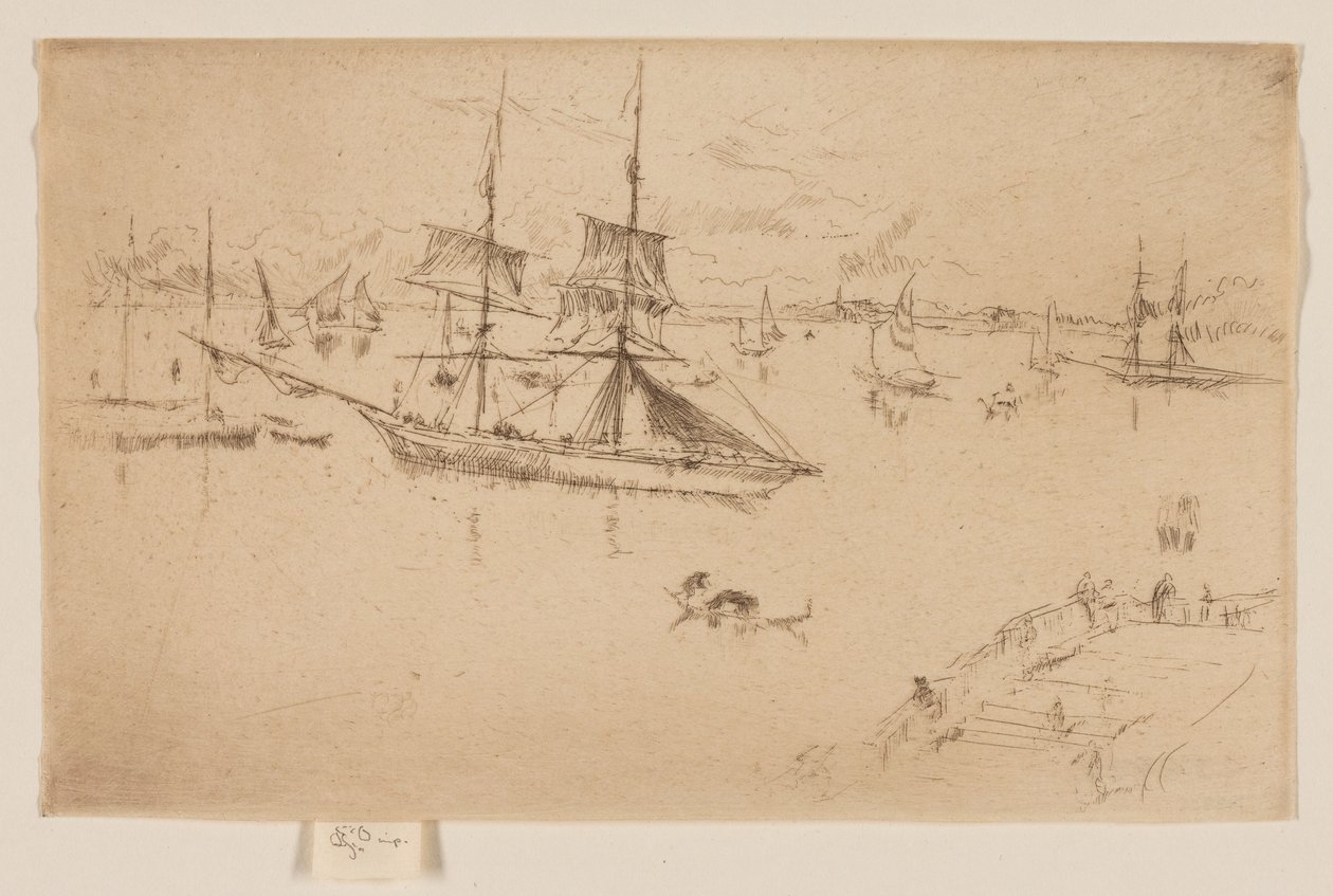 Lagun - Middag av James Abbott McNeill Whistler