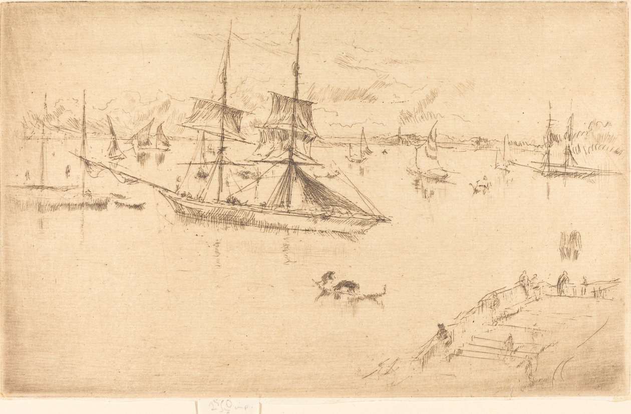 Lagun: Middag av James Abbott McNeill Whistler
