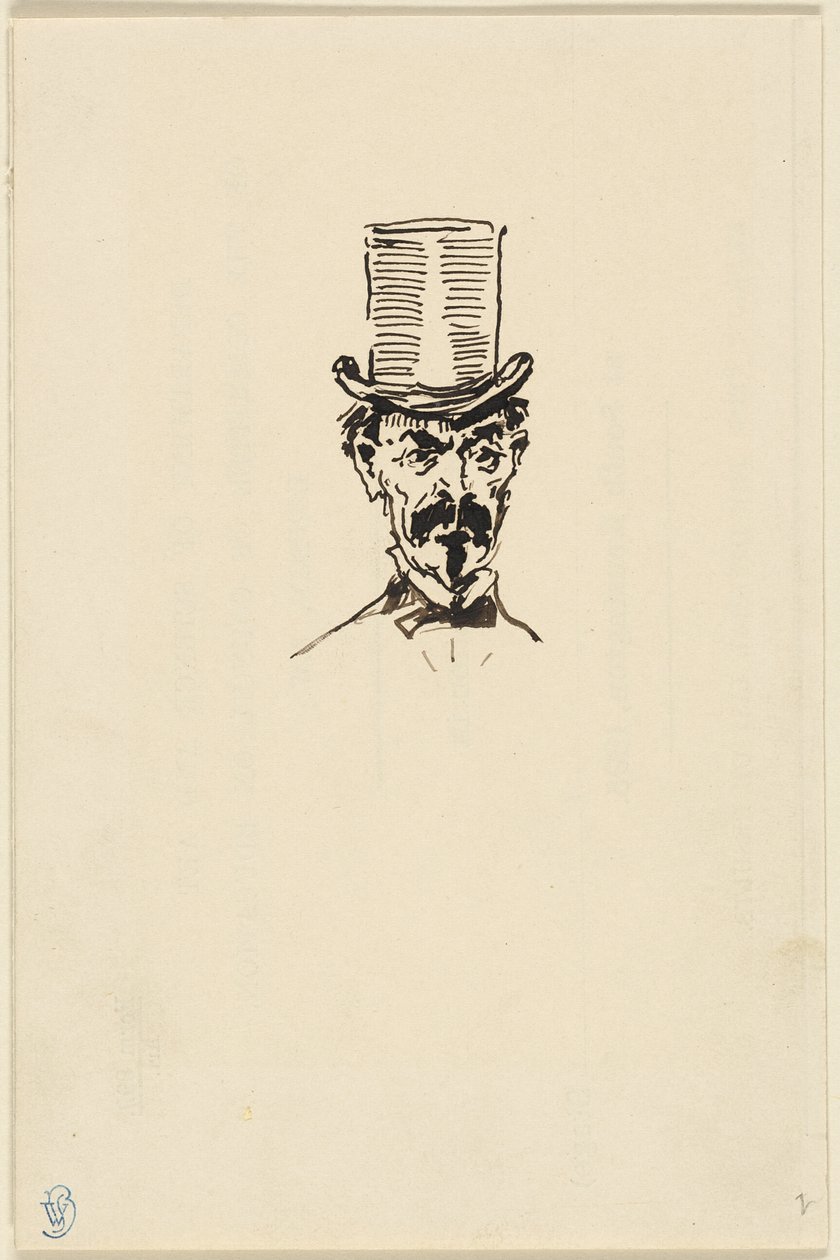 Man i hög hatt av James McNeill Whistler