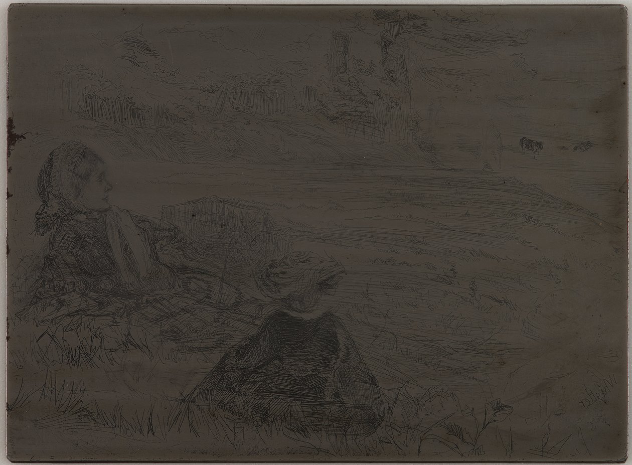 Sköterska och barn av James Abbott McNeill Whistler