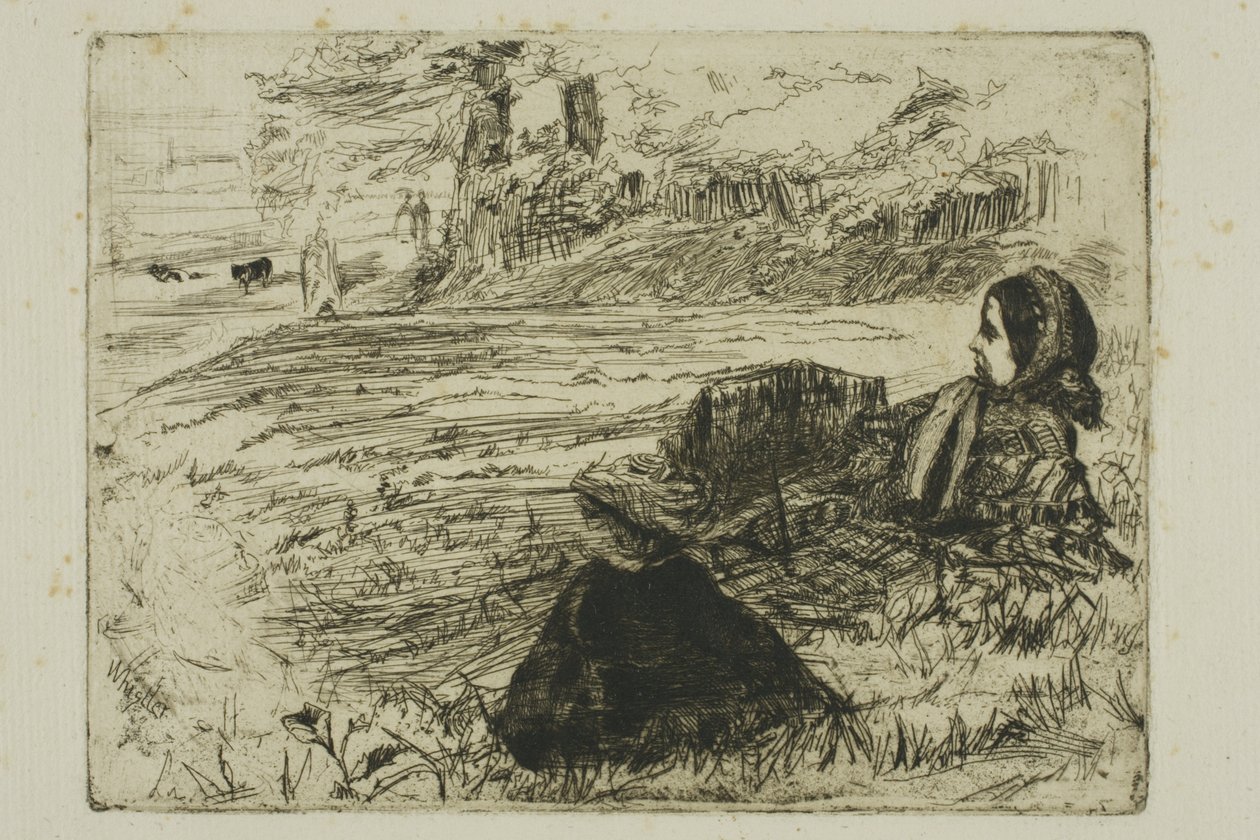 Sköterska och barn av James Abbott McNeill Whistler
