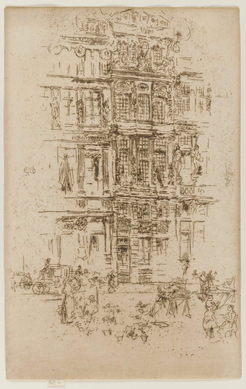 Slott, Bryssel av James Abbott McNeill Whistler