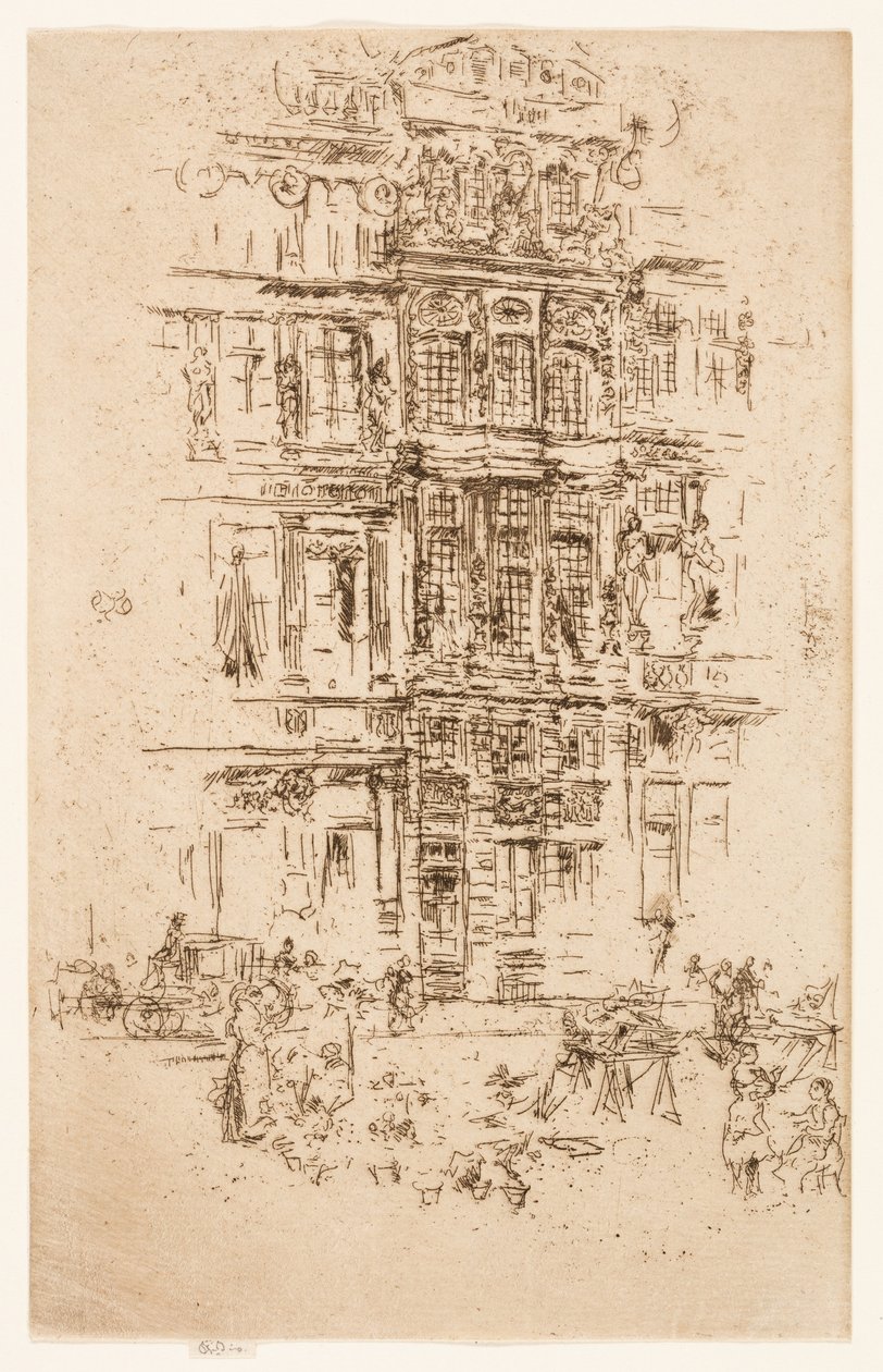 Slott, Bryssel av James Abbott McNeill Whistler