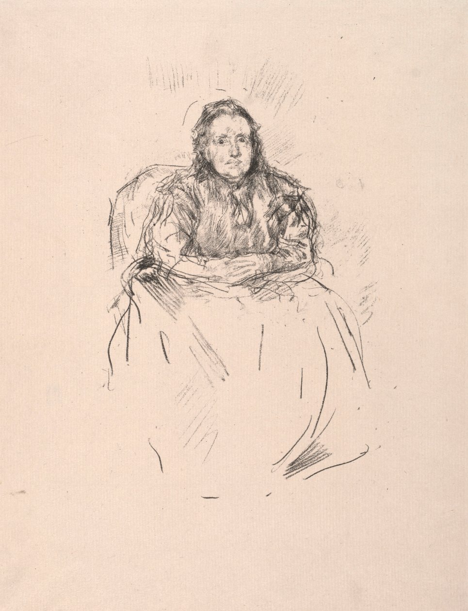 Porträttstudie - Mrs Phillip av James McNeill Whistler