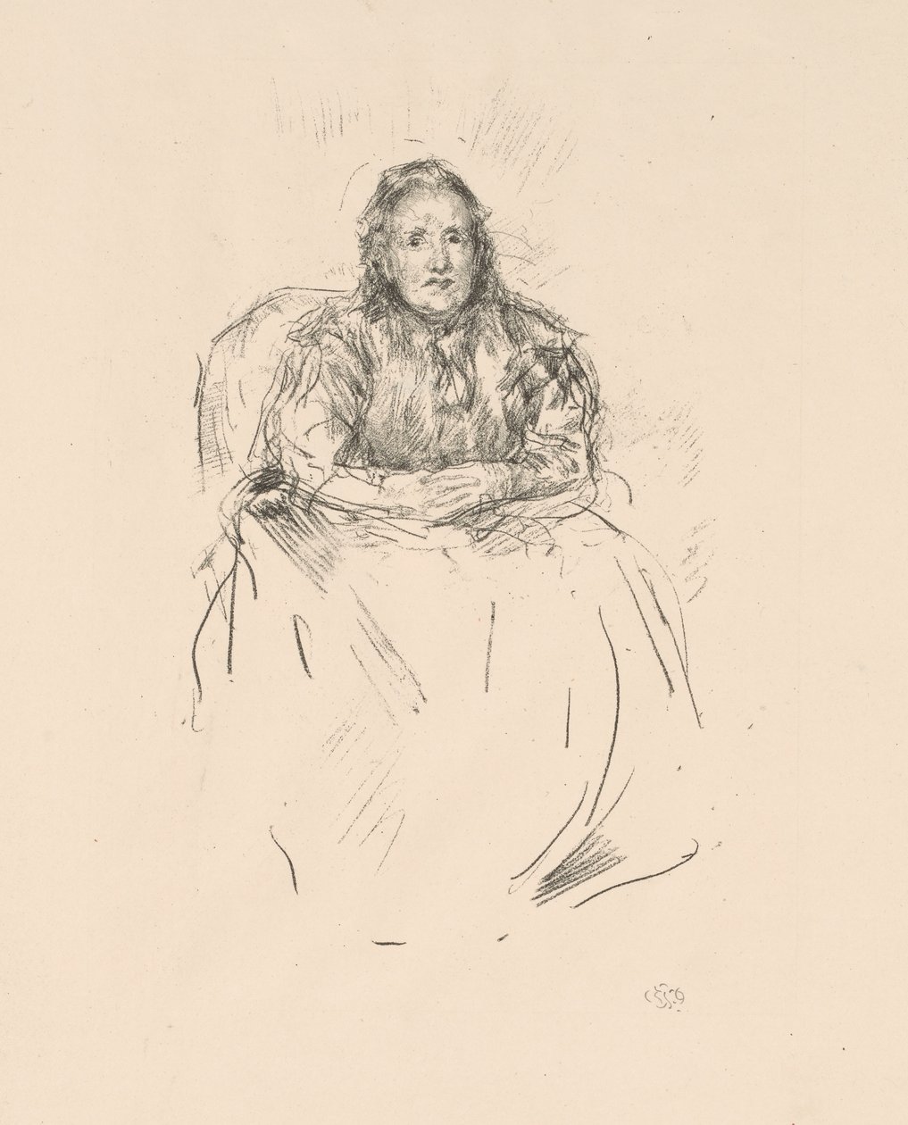 Porträttstudie: Fru Philip av James McNeill Whistler