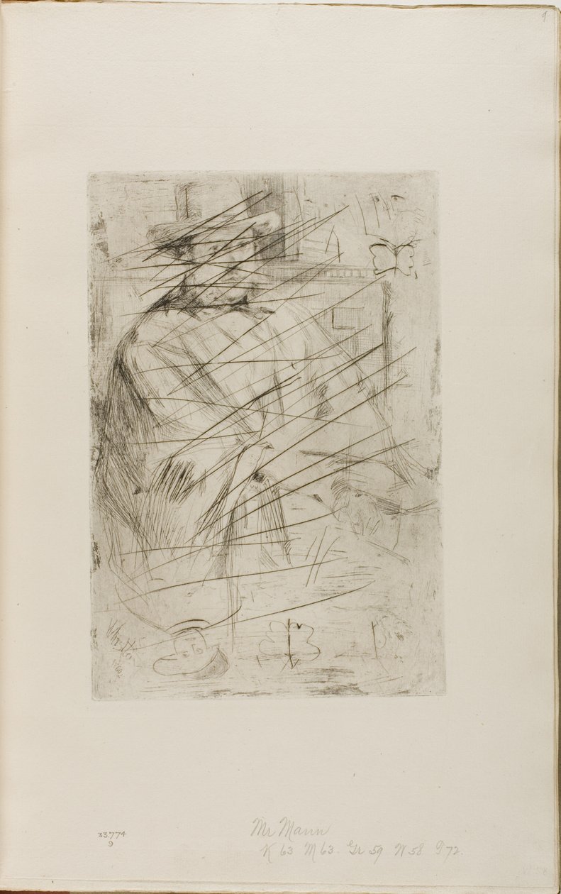 Porträtt av en man av James Abbott McNeill Whistler
