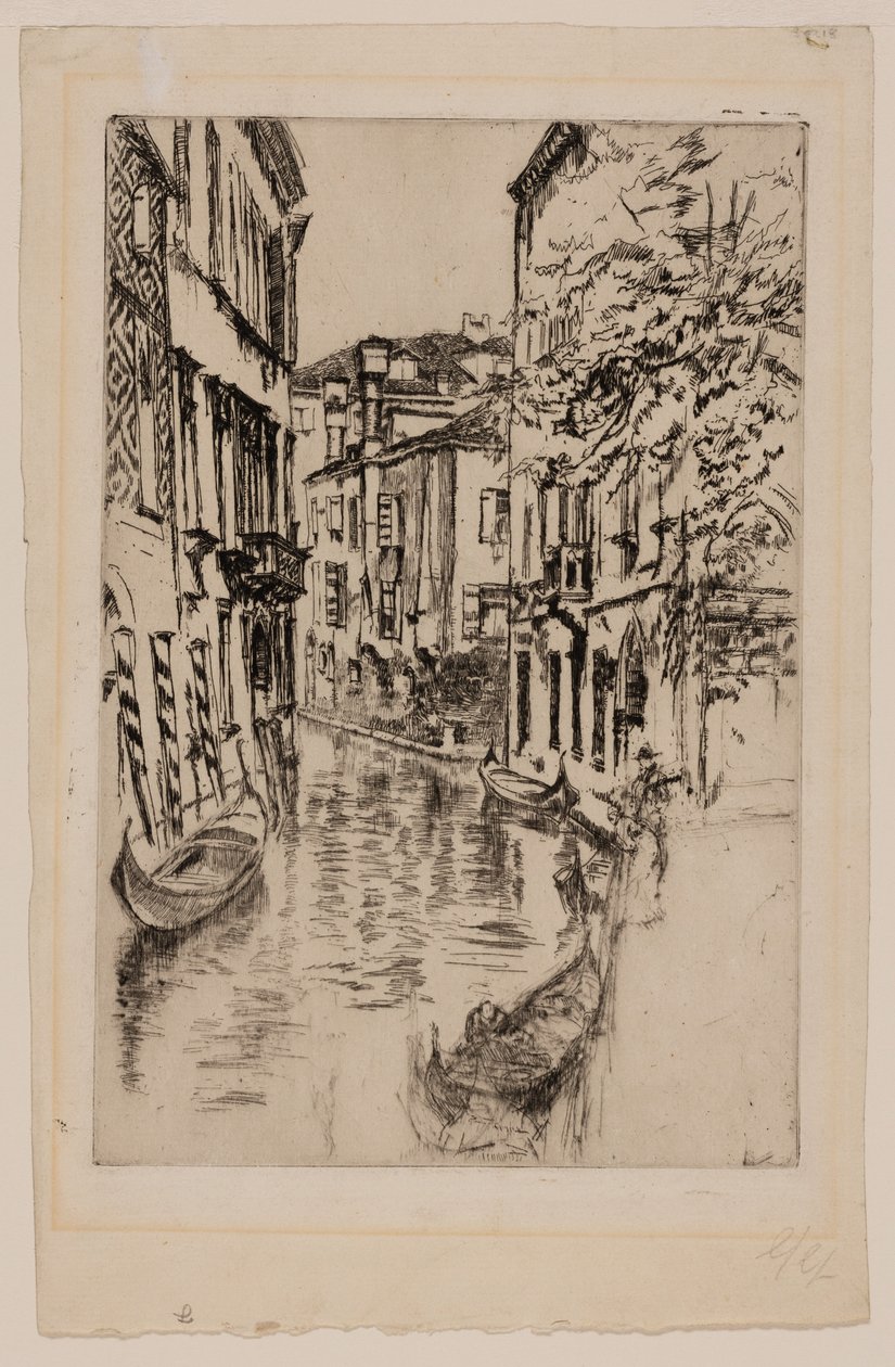 Lugn kanal av James McNeill Whistler