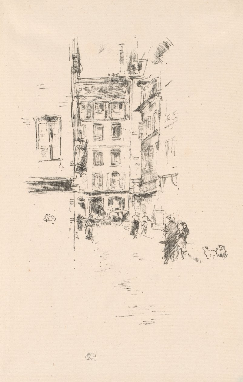 Rue Furstenburg av James Abbott McNeill Whistler