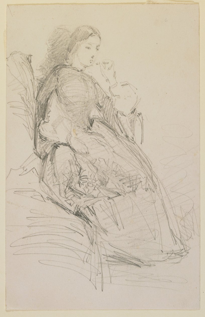 Sittande kvinna, röker av James Abbott McNeill Whistler