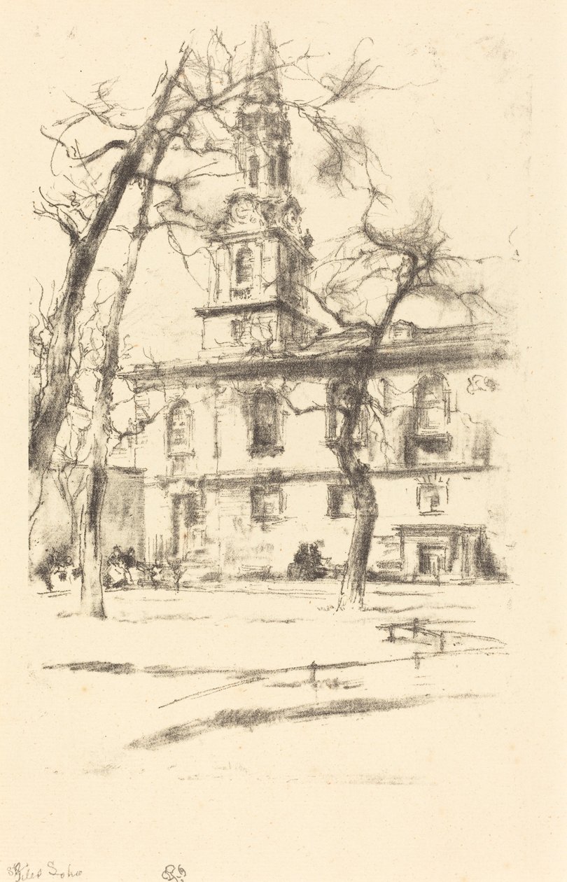 St. Giles-in-the-Fields av James Abbott McNeill Whistler