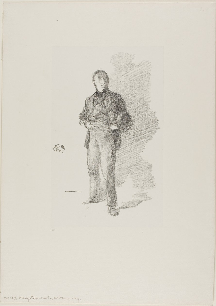 Studie nr 1: Mr. Thomas Way av James Abbott McNeill Whistler