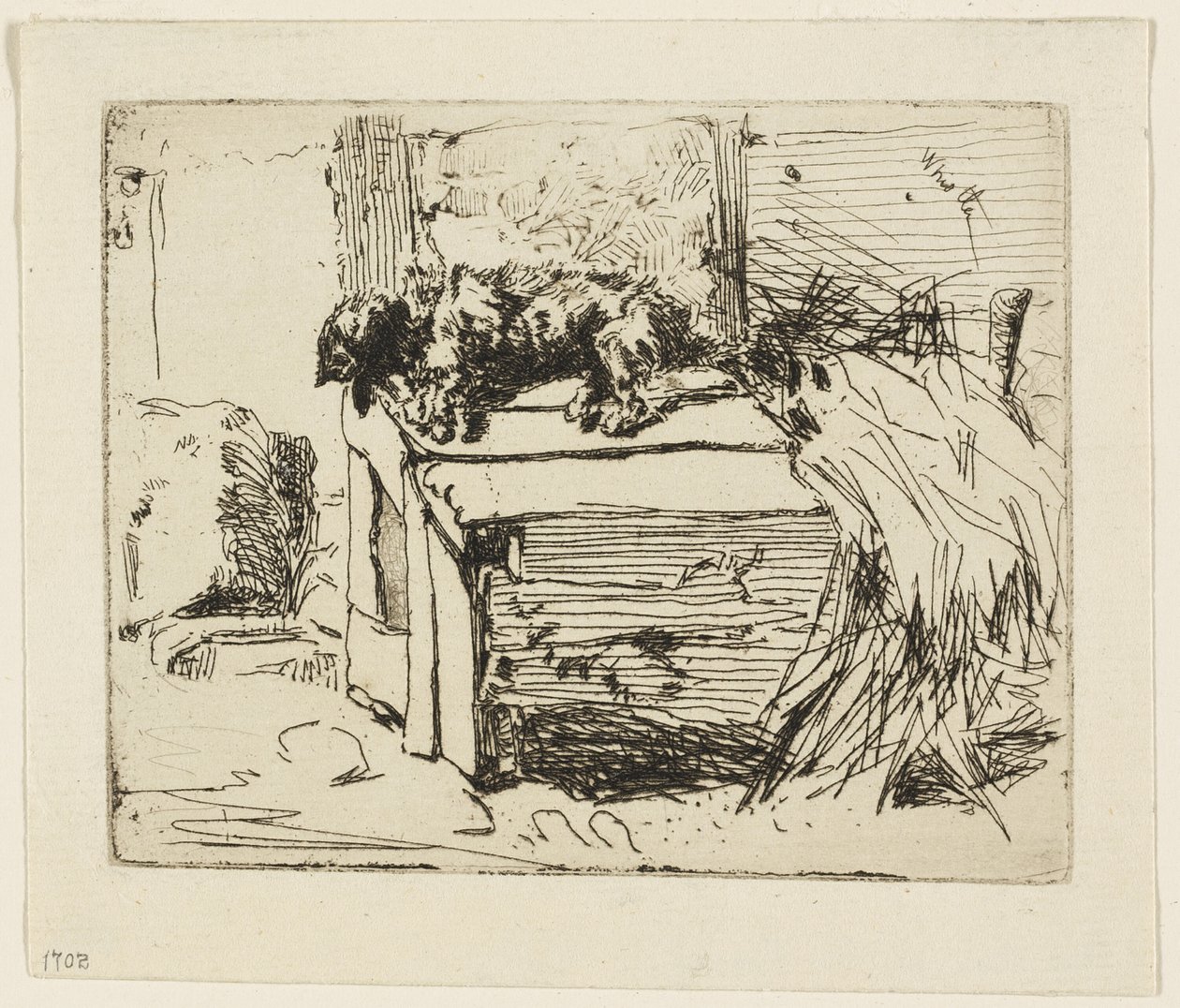 Hunden på kenneln av James Abbott McNeill Whistler