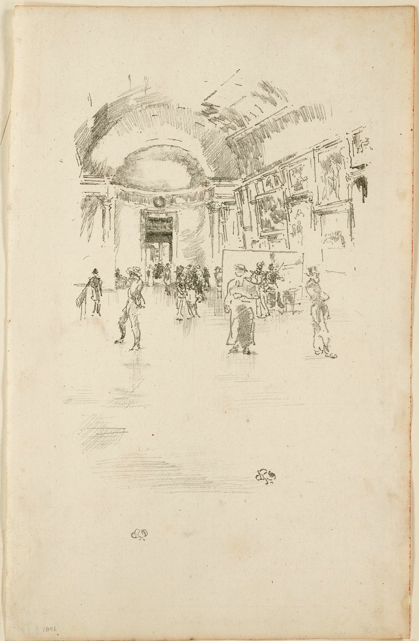 The Long Gallery, Louvren av James Abbott McNeill Whistler
