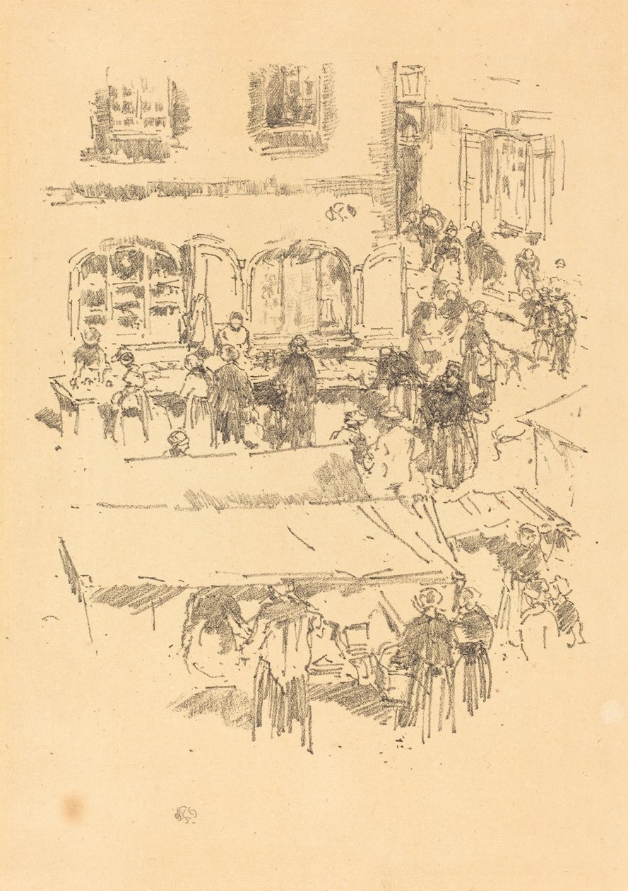 Marknaden, Vitre av James Abbott McNeill Whistler