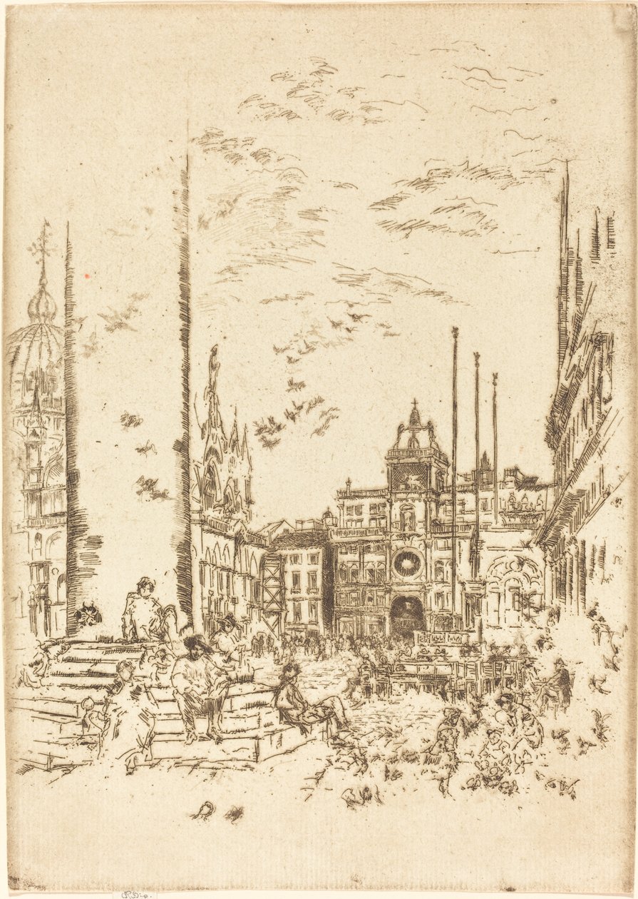 Piazzetta av James Abbott McNeill Whistler